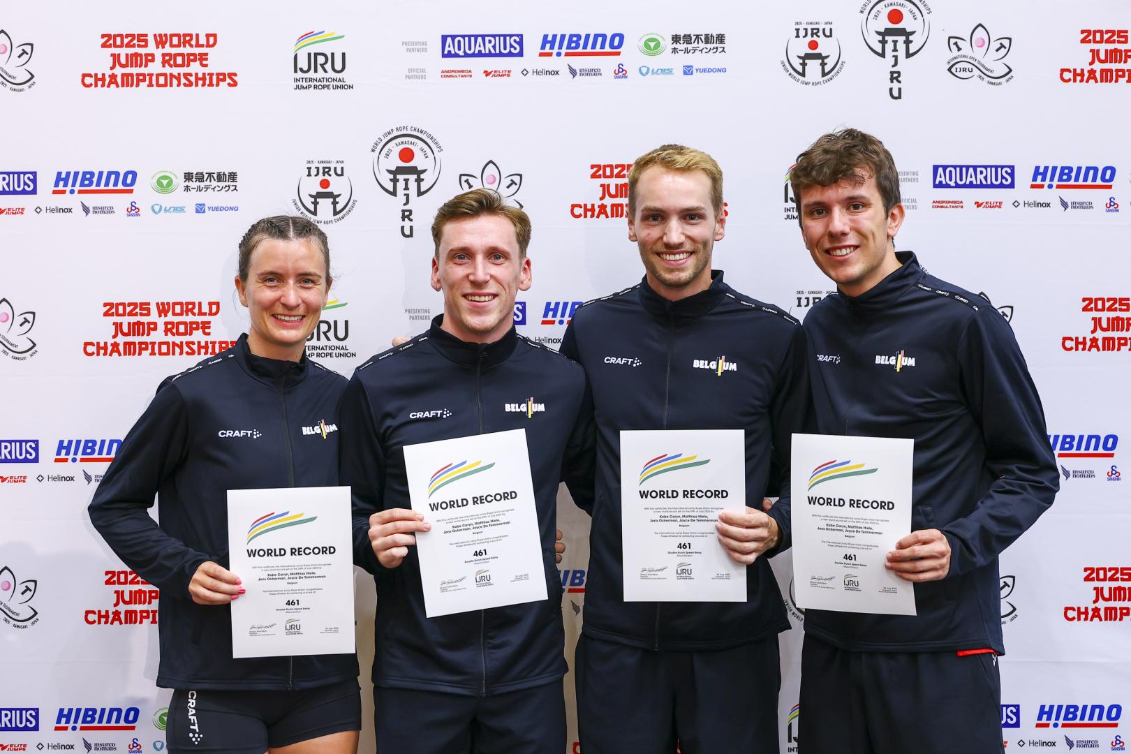Belgians set a new world record at the World Jump Rope Championships