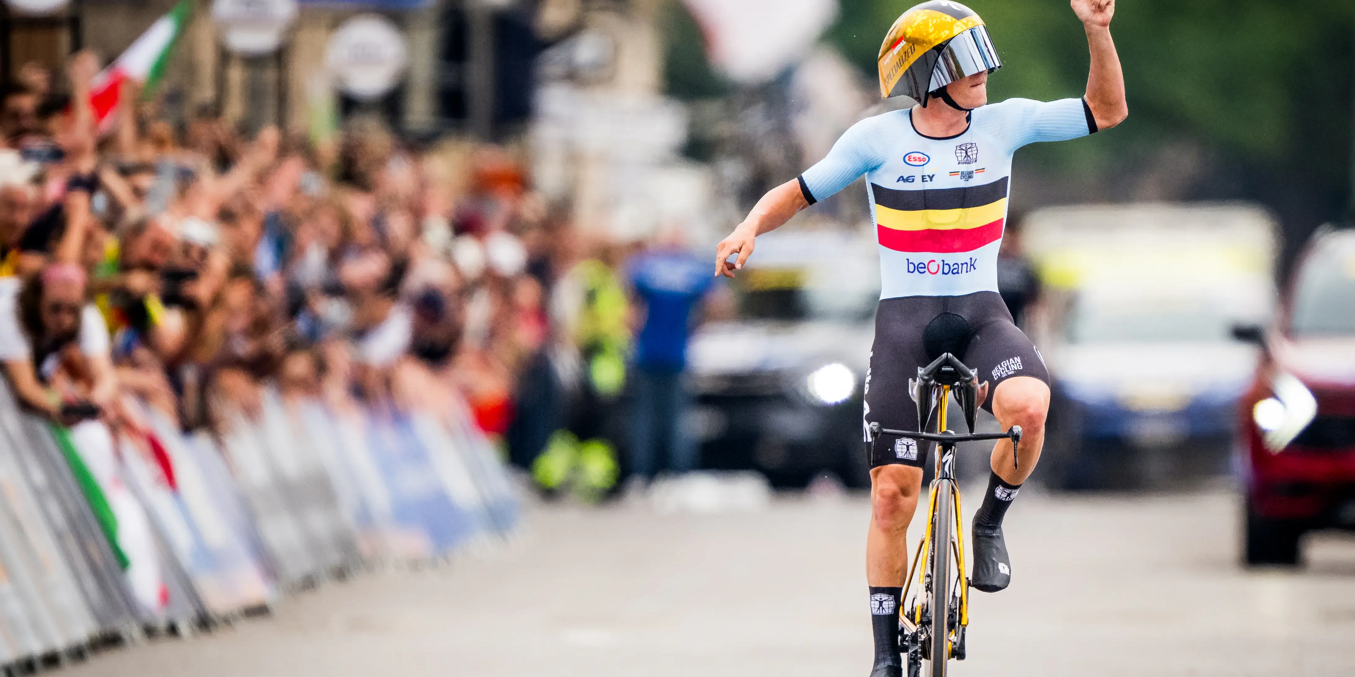 Gold and bronze for Belgians in time trial at cycling world championship